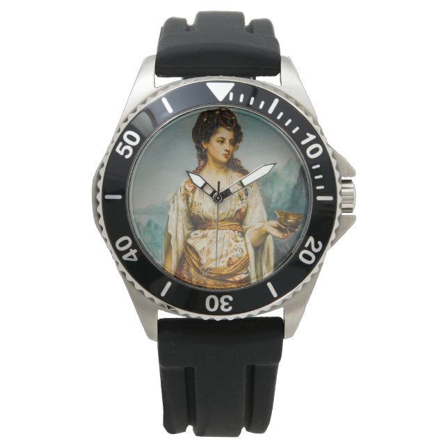 Circe von Jean Jules Bardin (1875) Armbanduhr (Vorderseite)
