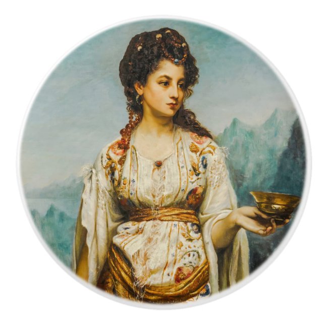 Circe von Jean Jules Bardin (1875) Keramikknauf (Vorderseite)