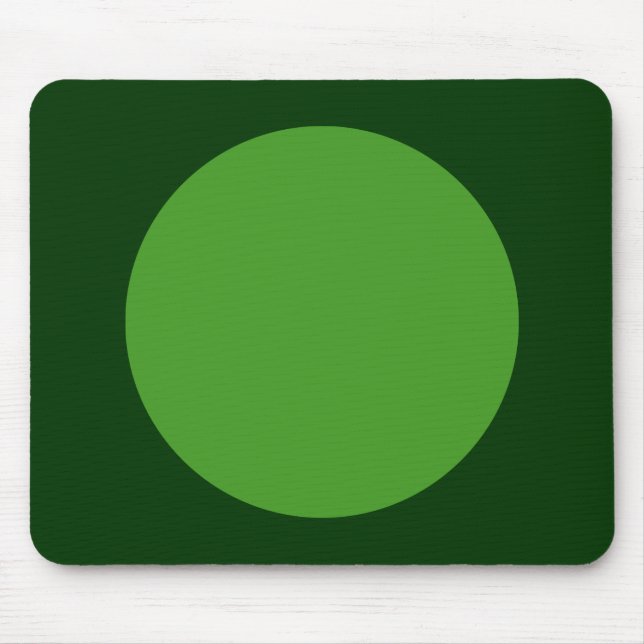 Circle - Avocado Green und Dk Green Mousepad (Vorne)