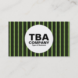 Circle - Aztec Pattern - Schwarz auf Grün: #9ccd5f Visitenkarte