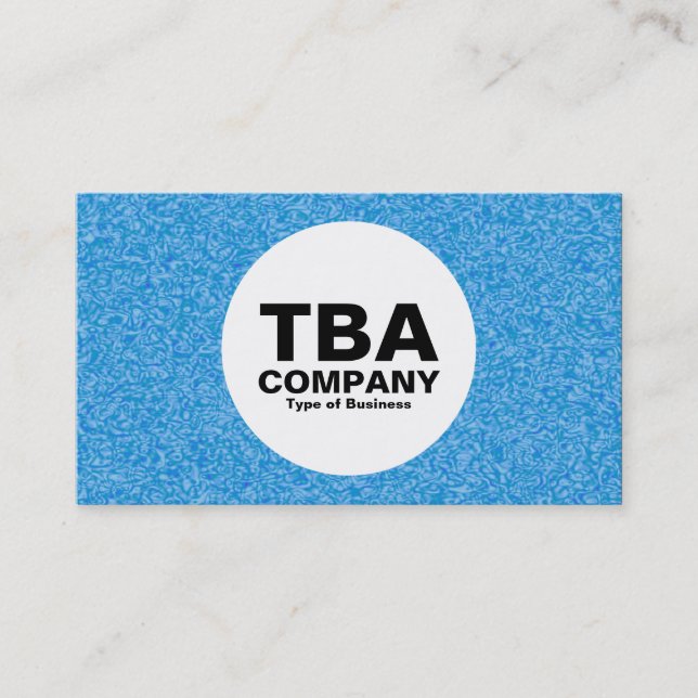 Circle - Blue Impressionist Visitenkarte (Vorderseite)