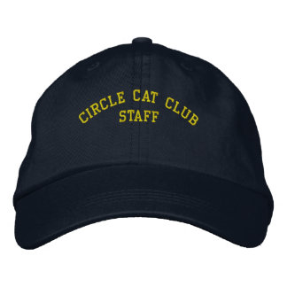 Circle Cat Club Mitarbeiterobergrenze Bestickte Kappe