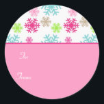 Circle Christmas Geschenk Tag Aufkleber Etiketten/<br><div class="desc">Circle Christmas Geschenk Tag Aufkleber Etiketten//Sweet. Grafik von Snowflake mit freundlicher Genehmigung von www.dreamlikemagicblog.com.</div>