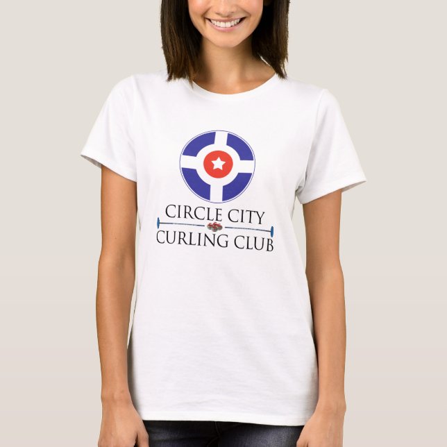 Circle City Curling - Women's Long Sleeve (Angepas T-Shirt (Vorderseite)