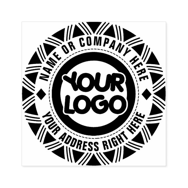 Circle Custom Business Logo Gummistempel (Prägung)