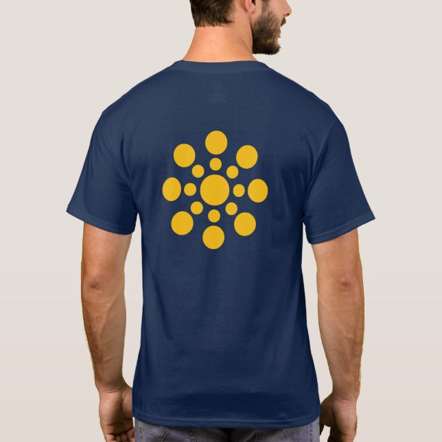 Circle Design. Fun T Shirt (Rückseite)