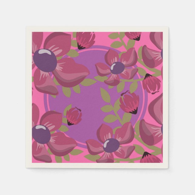 Circle Dot Florah Napkins Serviette (Vorderseite)