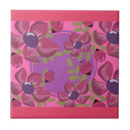 Circle Dot Florah Tile Design 2 Fliese