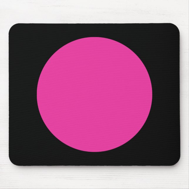 Circle - DP Rose und schwarz Mousepad (Vorne)