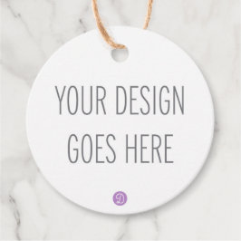 Circle Fevor oder Gift Tags Printing (2") Geschenkanhänger