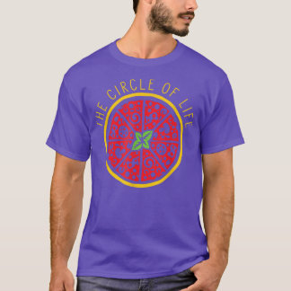 Circle Funny Pizza Lover Cheese Food Joke T-Shirt