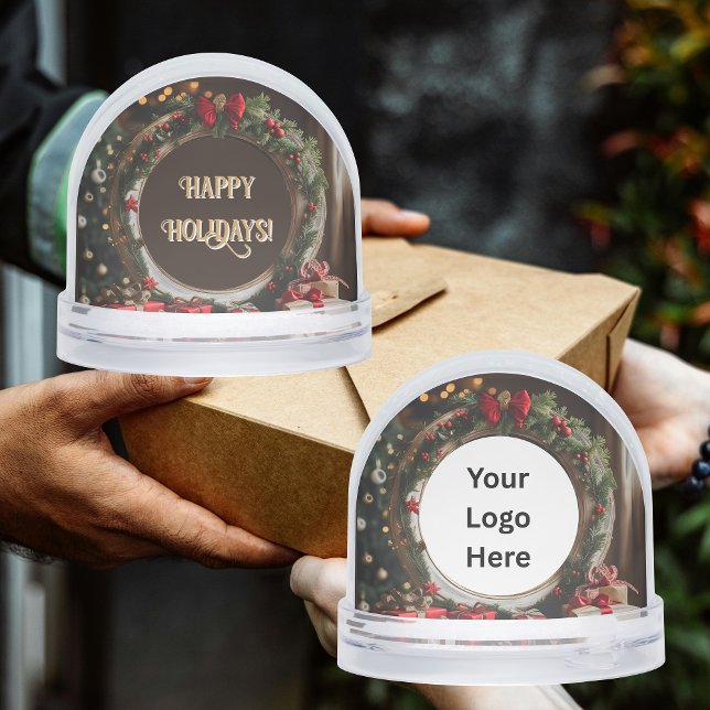 Circle Gerahmt Happy Holiday Kundenempfehlung Schneekugeln (Von Creator hochgeladen)