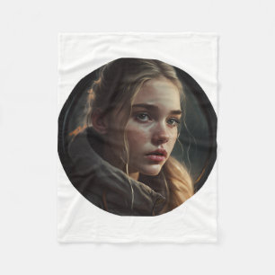 Circle girl fleecedecke