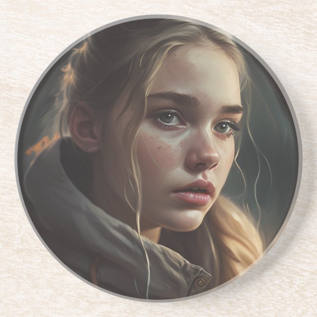 Circle girl getränkeuntersetzer (Vorne)