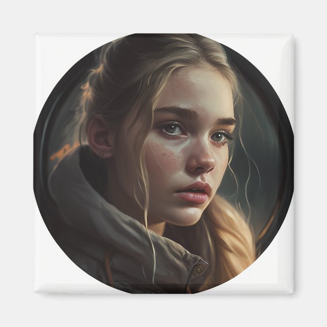 Circle girl magnet (Vorne)