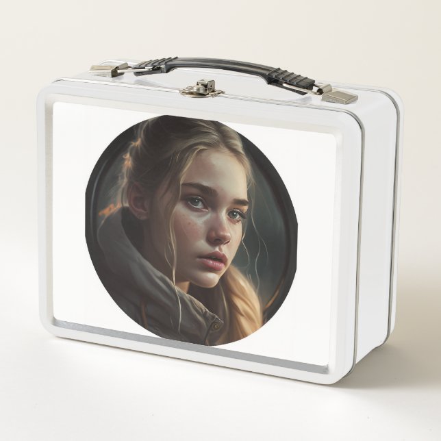 Circle girl metall brotdose (Vorderseite)