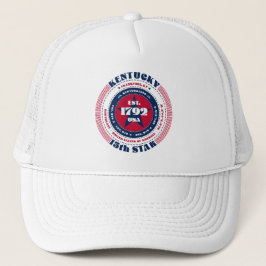 Circle Kentucky Staat Patriotic Trucker Hat Truckerkappe
