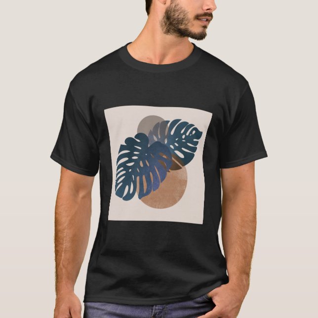 Circle Monstera Leaf T-Shirt (Vorderseite)