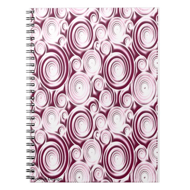Circle-Muster-Notebook Notizblock (Vorderseite)