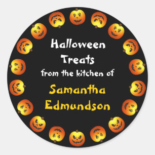 Circle O' Jack O'Lanterns Kitchen Sticker