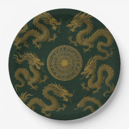 Circle of Dragons Plate Pappteller