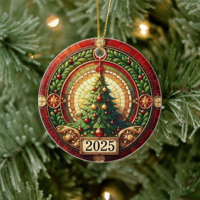Circle of Light – Christmas Tree Blessing 2025” Keramik Ornament (Baum)
