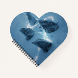 Circle of Light in the Snow Notizbuch