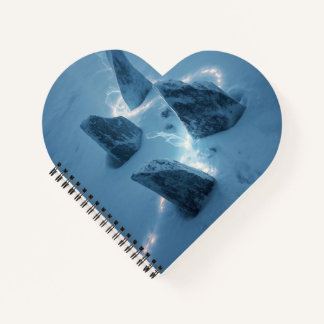 Circle of Light in the Snow Notizbuch