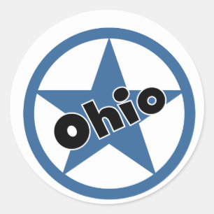 Circle Ohio Runder Aufkleber
