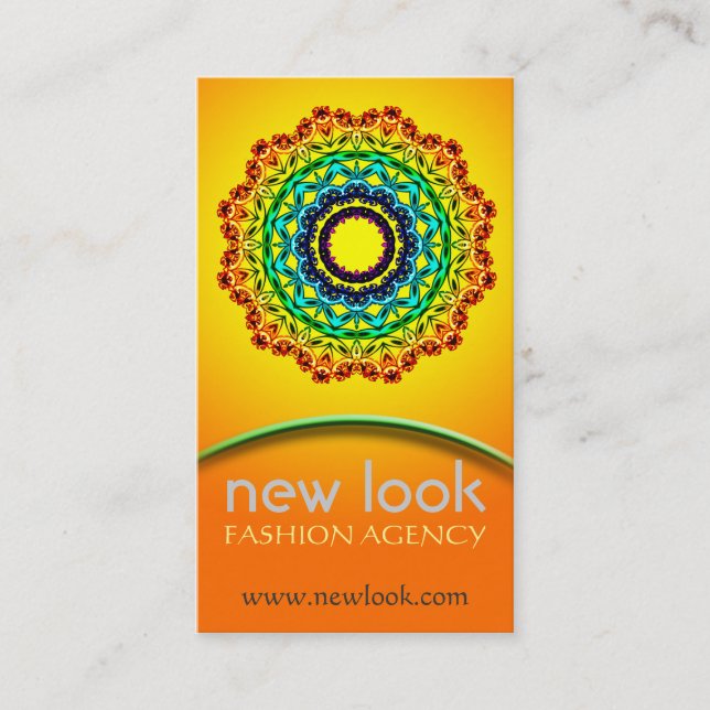 Circle Ornament Mandala Art , Visitenkarte (Vorderseite)