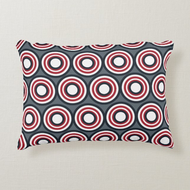 Circle Pattern Decorative Akzent Pillow Dekokissen (Vorderseite)
