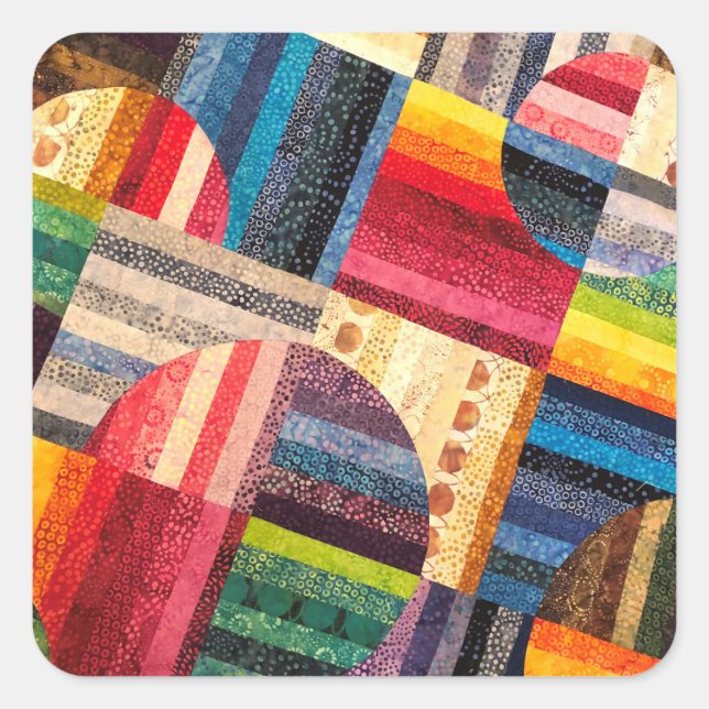 Circle Quilt Sticker (Vorderseite)