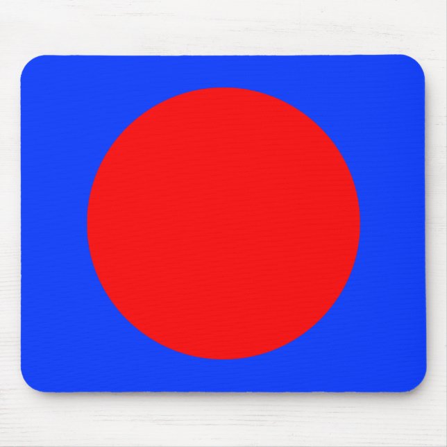 Circle - Rot und Blau Mousepad (Vorne)