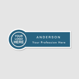 Circle Shaped Custom Business Logo Mitarbeiter Namensschild