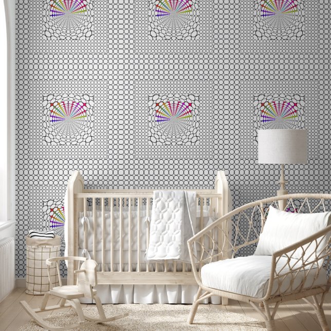 Circle Squares Burst + Color Tapete (Kinder)