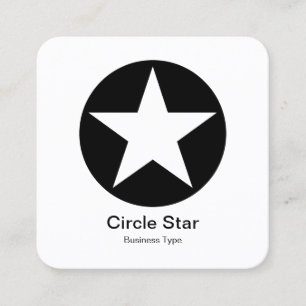 Circle Star Quadratische Visitenkarte