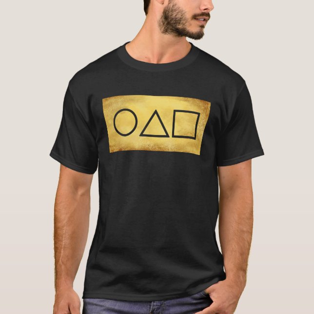 Circle Triangle Square Card Game T-Shirt (Vorderseite)