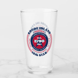 Circle Typografy Design der Rhode Island Glas