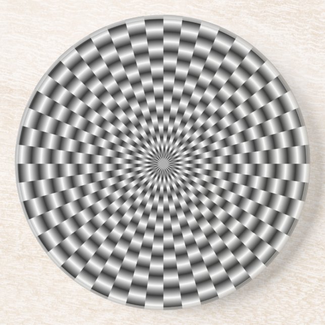 Circle Weave in Monochrome Untersetzer (Vorne)
