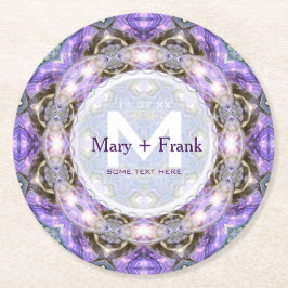 CircleonLight-Untersetzer für Monogramm-Papier Lil Runder Pappuntersetzer