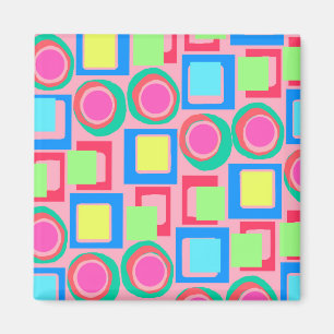 Circles and Squares Magnet