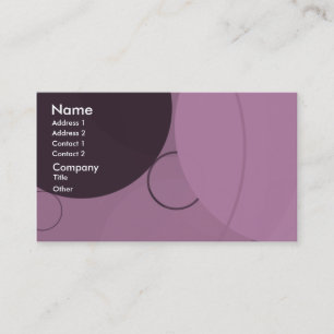 Circles Background Business Card Visitenkarte