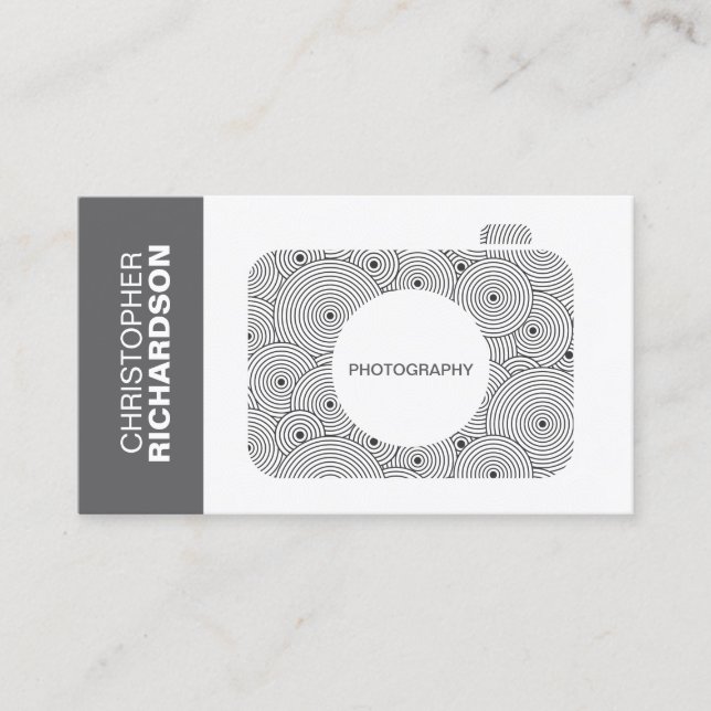 CIRCLES CAMERA LOGO Business Card Visitenkarte (Vorderseite)