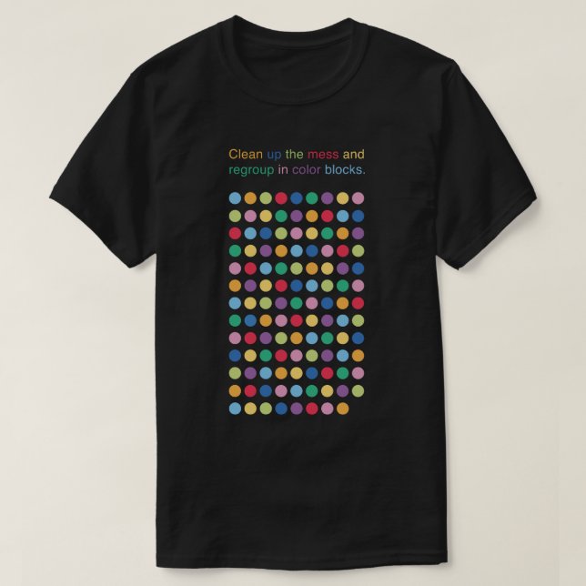 Circles Color Grid Game T-Shirt (Design vorne)