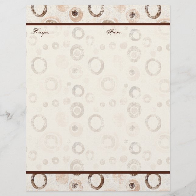 Circles contemporains Mariage Recette Pages (Devant)