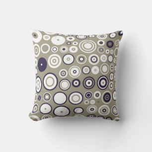 Circles Fashro Retro Muster Art Design Abstrakt Kissen