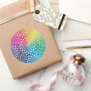 Circles Mandala 2 Runder Aufkleber