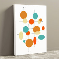 Circles Midjahrhundert Moderne, 11 Zoll x 14 Zoll 