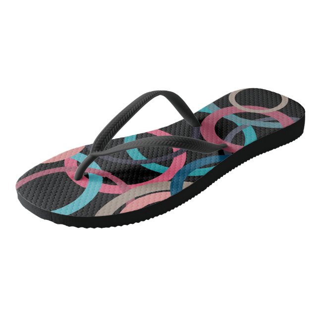 Circles of the Horizon Flip Flops (Schrägansicht)