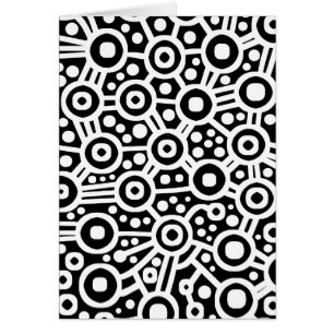 Circuit Alien Abstrait - Blanc sur noir